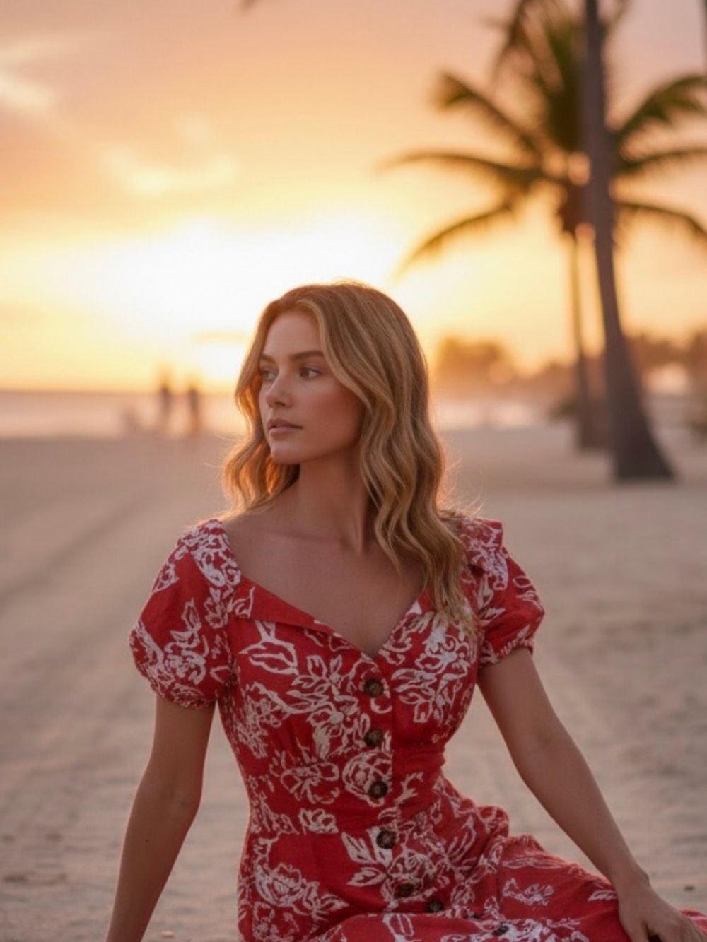 Free People Fit and Flare Floral Dress